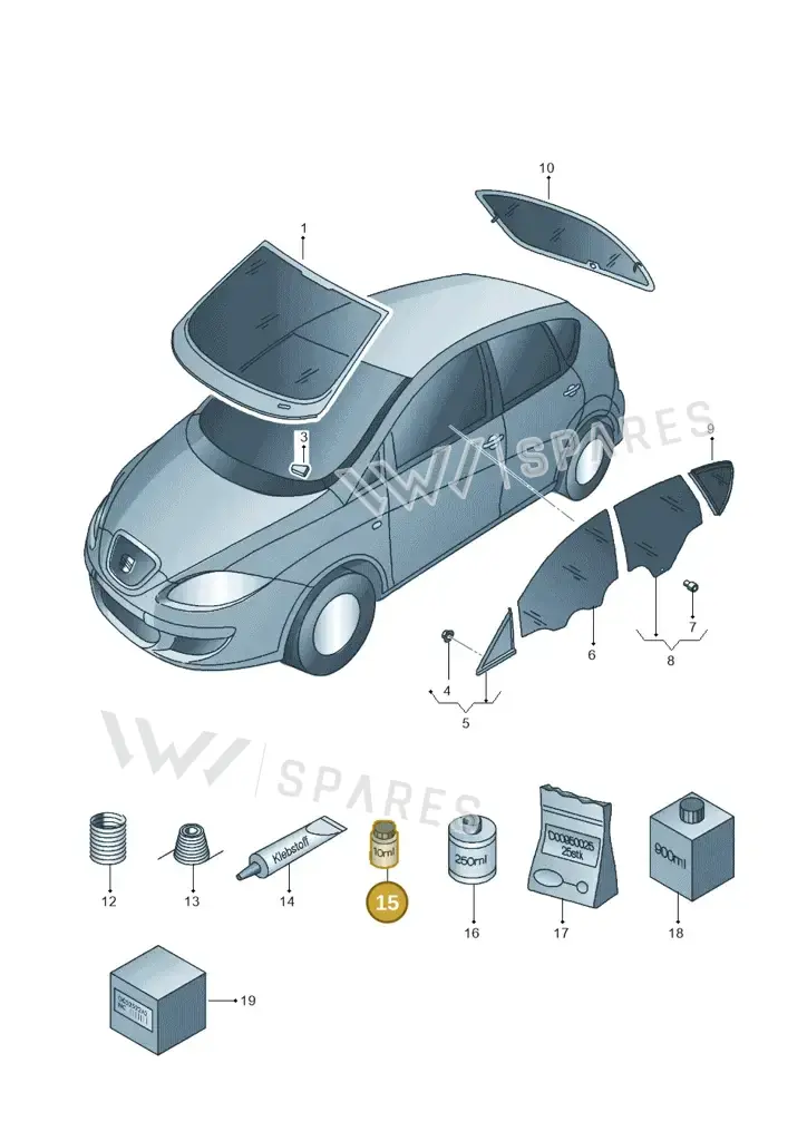 0000981303 — SEAT Leon Stylance (2010-2012) diagram 418845000, position 15