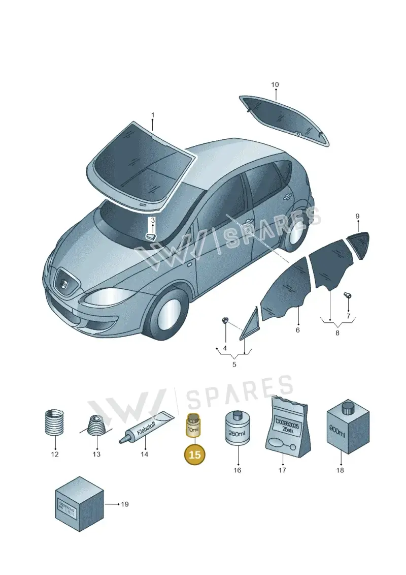 0000981303 — SEAT Leon Stylance (2010-2012) diagram 418845000, position 15