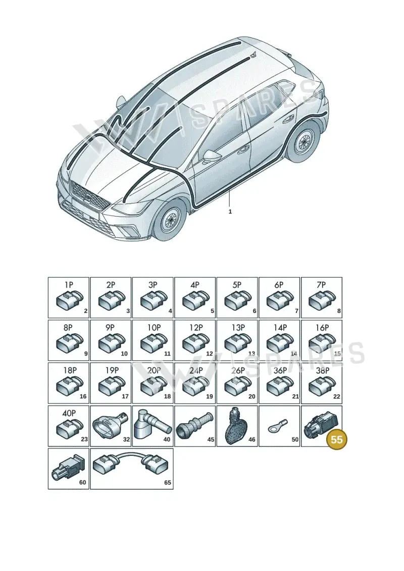000098604A — SEAT Arona FR (2017-) diagram 835971082, position 55