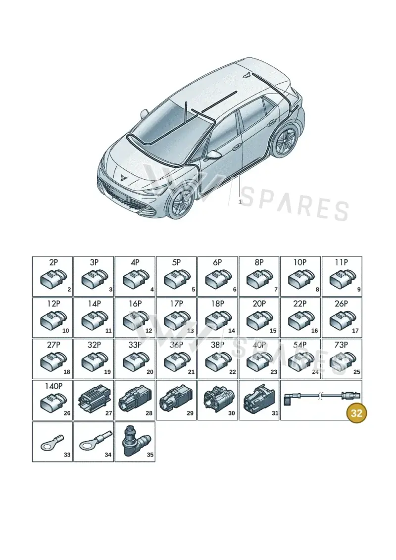000098608A — SEAT EBoost CUPRA (2021-) diagram 10s971081, position 32