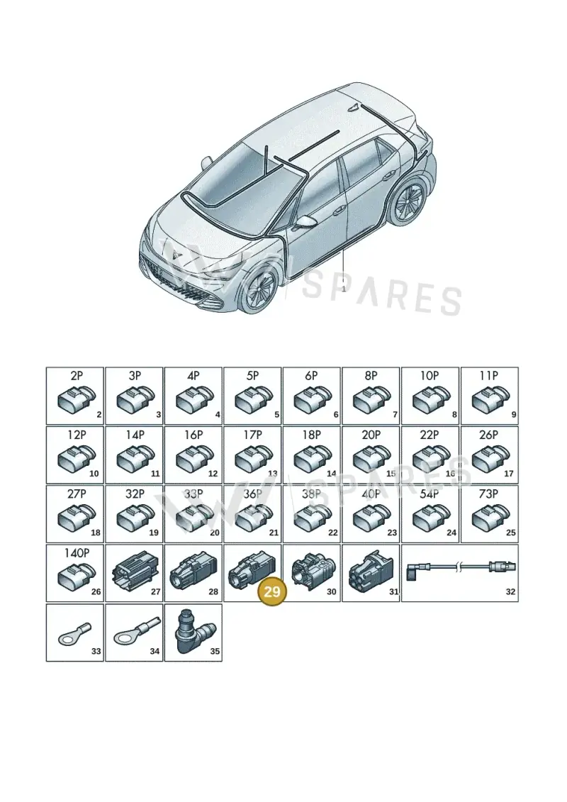 000098610A — SEAT EBoost CUPRA (2021-) diagram 10s971081, position 29