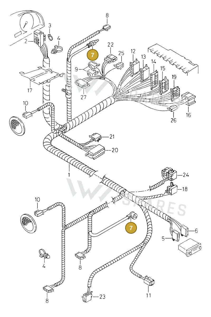 000098696 — SEAT INCA (SEAT-VAN) (1995-2003) diagram 242971880, position 7