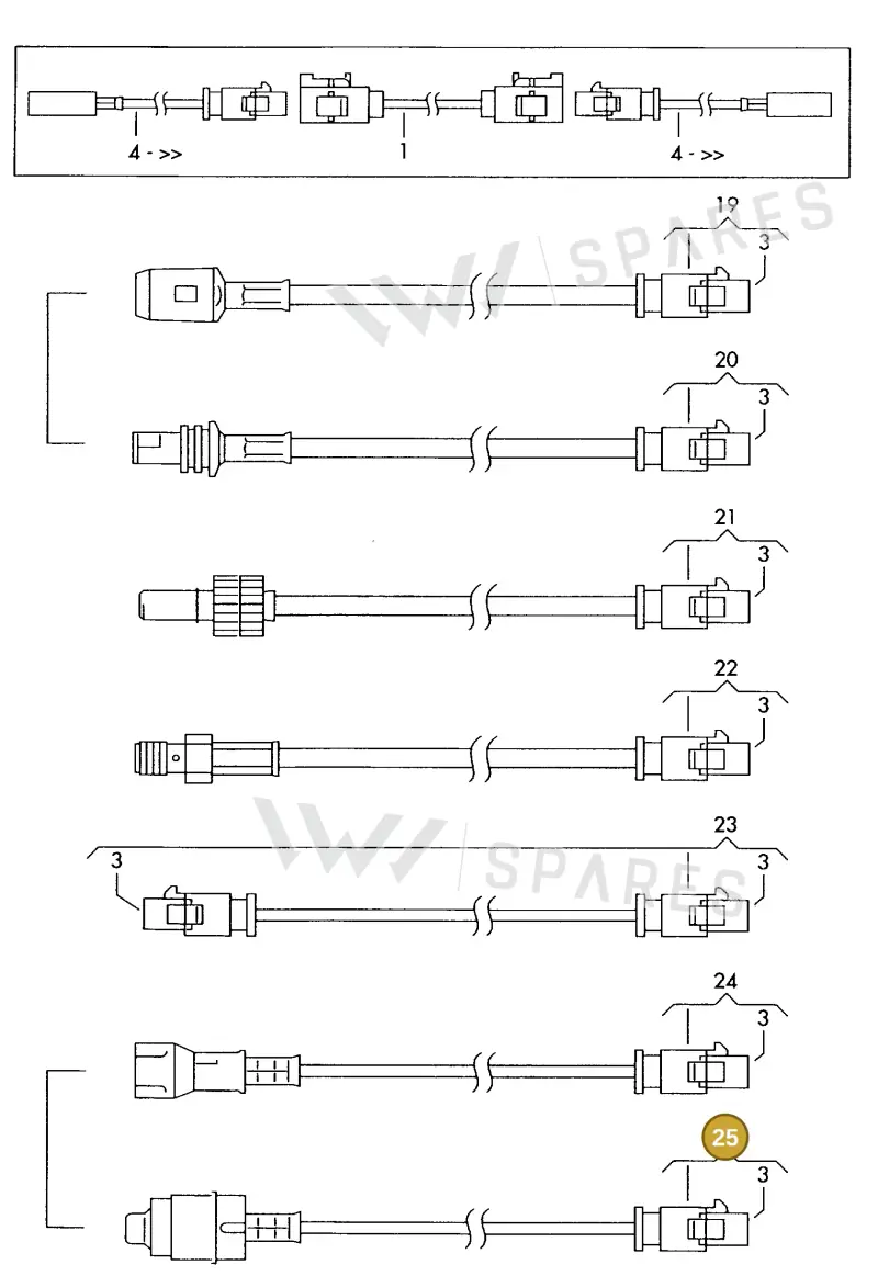 000098698 — SEAT 1J0 platform diagram 198035270, position 25