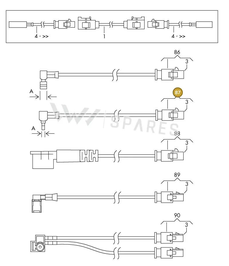 000098701 — SEAT 1J0 platform diagram 198035370, position 87