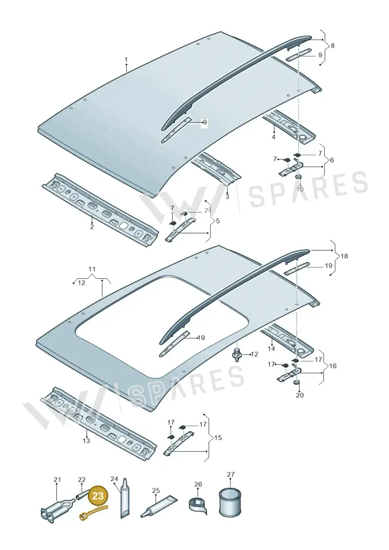 000809937 — SEAT Formentor TSI CUPRA (2020-) diagram 5ff817000, position 23