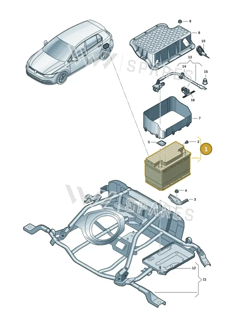 000915105CD — SEAT Formentor TSI CUPRA (2020-) diagram 5h0915030, position 1