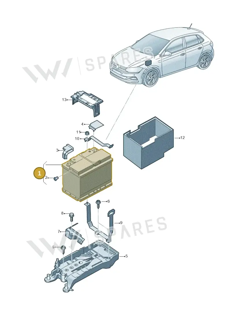 000915105DC — SEAT Ibiza FR (2017-) diagram 837915000, position 1
