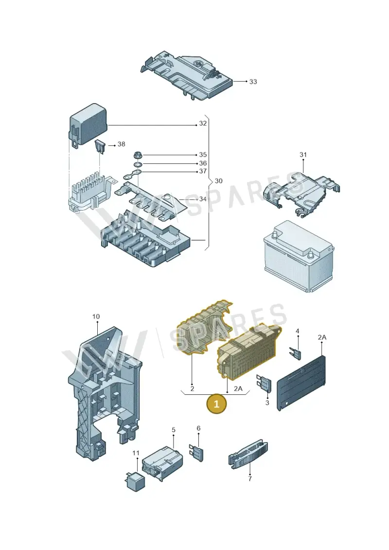 000937615C — SEAT Mii reference (2011-2019) diagram 723937000, position 1