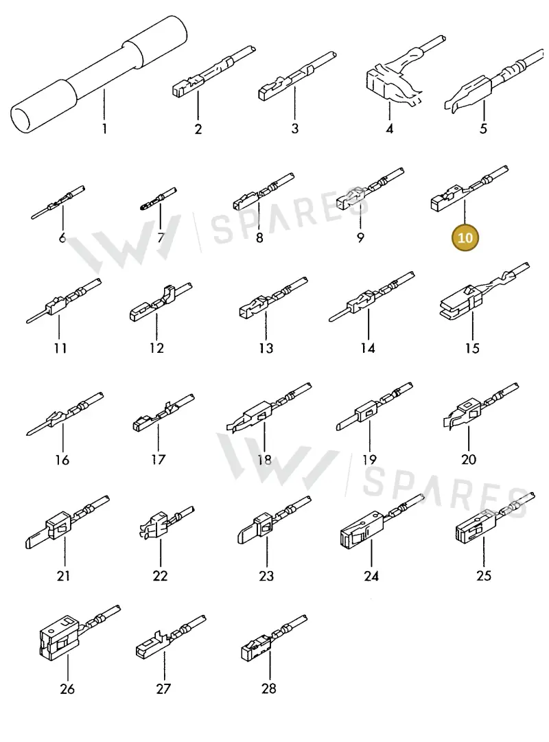 000979011E — SEAT 1J0 platform diagram 198979300, position 10