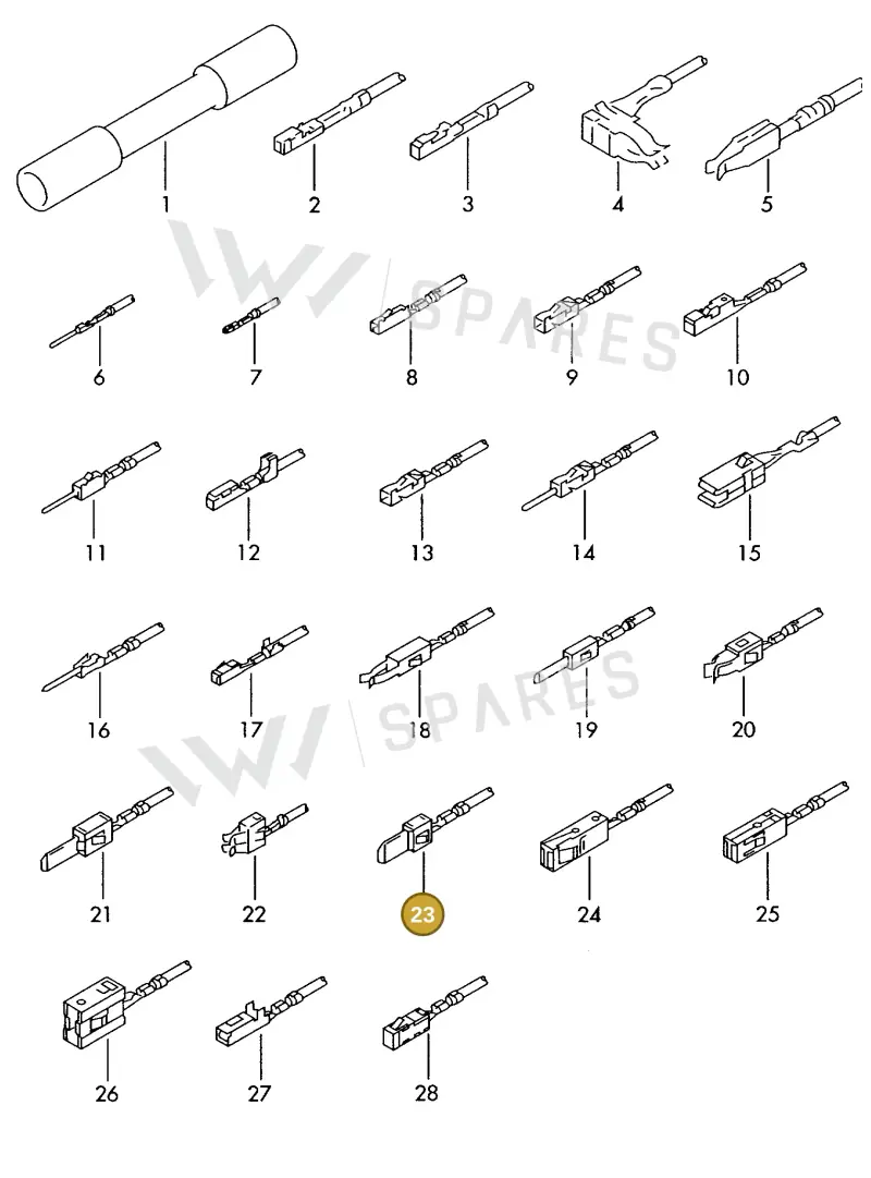 000979024E — SEAT 1J0 platform diagram 198979300, position 23