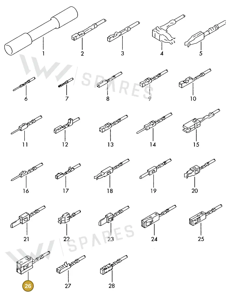 000979027EC — SEAT 1J0 platform diagram 198979300, position 26