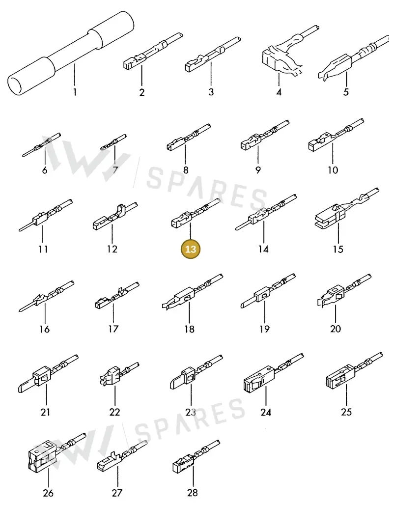 000979034EC — SEAT 1J0 platform diagram 198979300, position 13