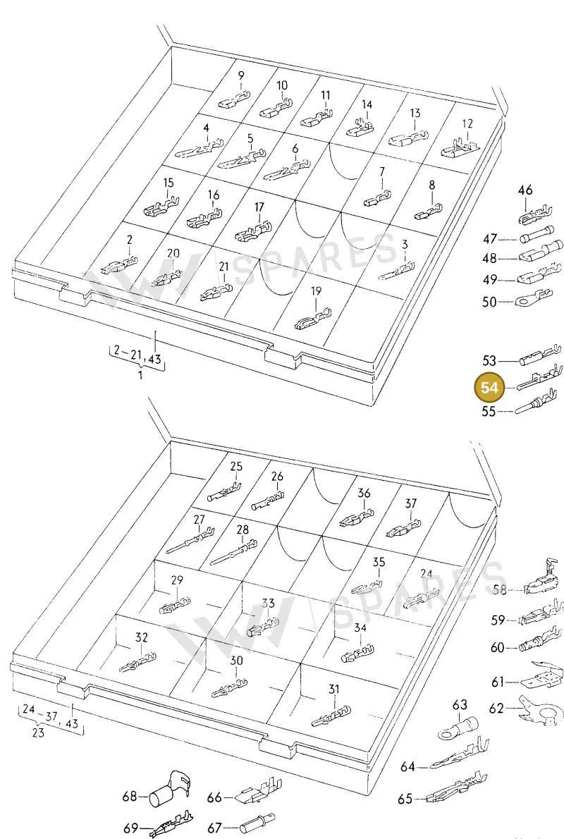 000979130E — SEAT TOLEDO        SEAT MOD.97>99 (1996-1999) diagram 198974500, position 54