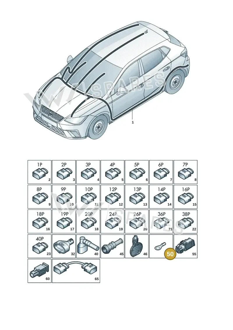000979137E — SEAT Arona FR (2017-) diagram 835971082, position 50