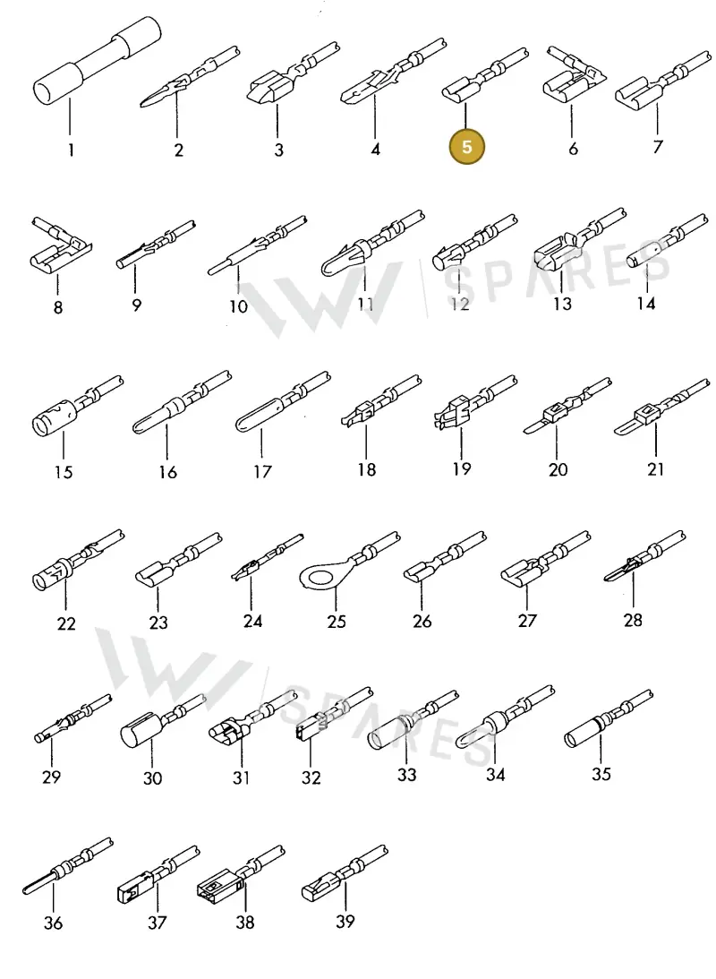000979204E — SEAT 1J0 platform diagram 198979500, position 5