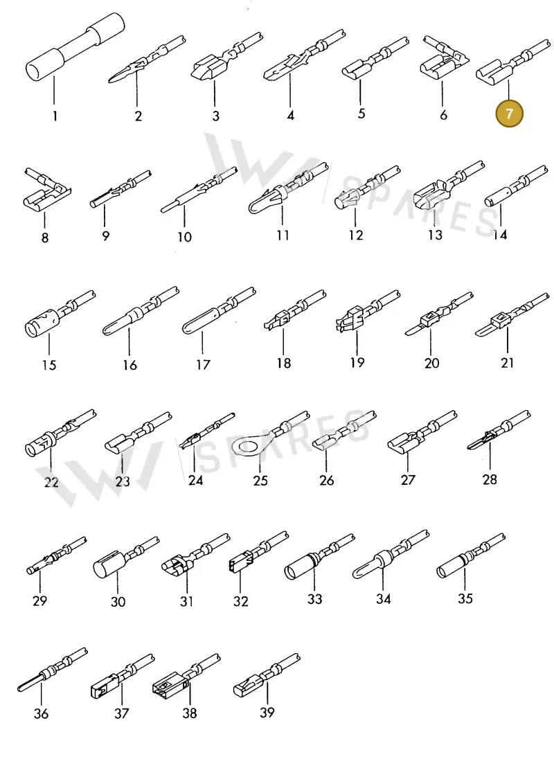 000979206E — SEAT 1J0 platform diagram 198979500, position 7