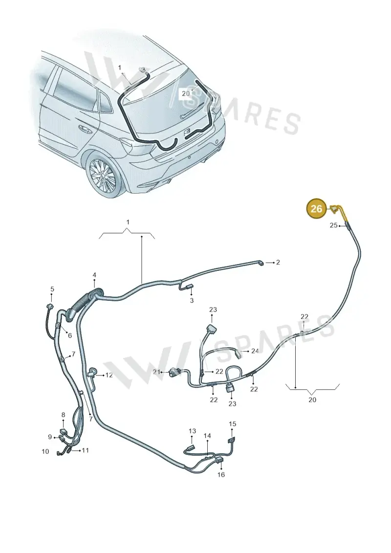000979207E — SEAT Ibiza FR (2017-) diagram 835972800, position 26