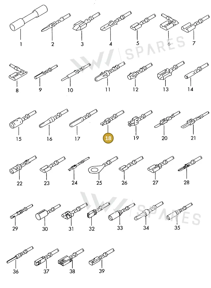 000979225E — SEAT 1J0 platform diagram 198979500, position 18