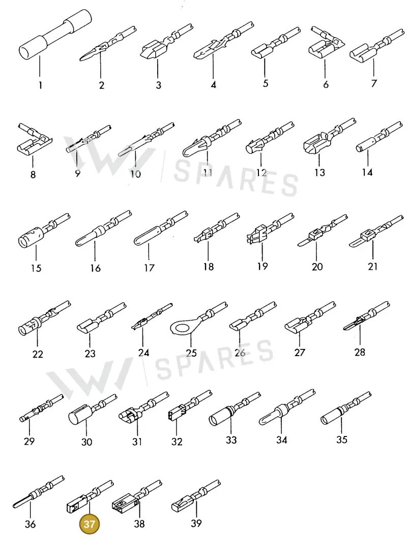 000979242E — SEAT 1J0 platform diagram 198979500, position 37