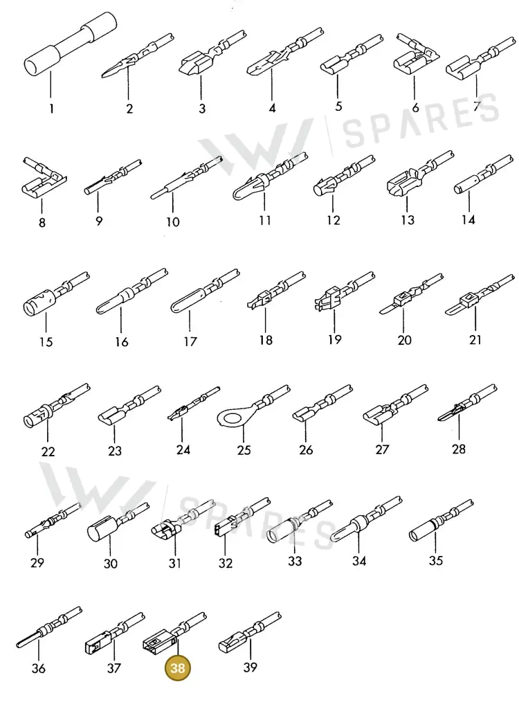 000979243C — SEAT 1J0 platform diagram 198979500, position 38