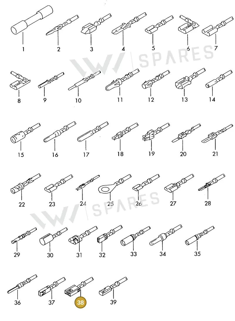 000979243C — SEAT 1J0 platform diagram 198979500, position 38