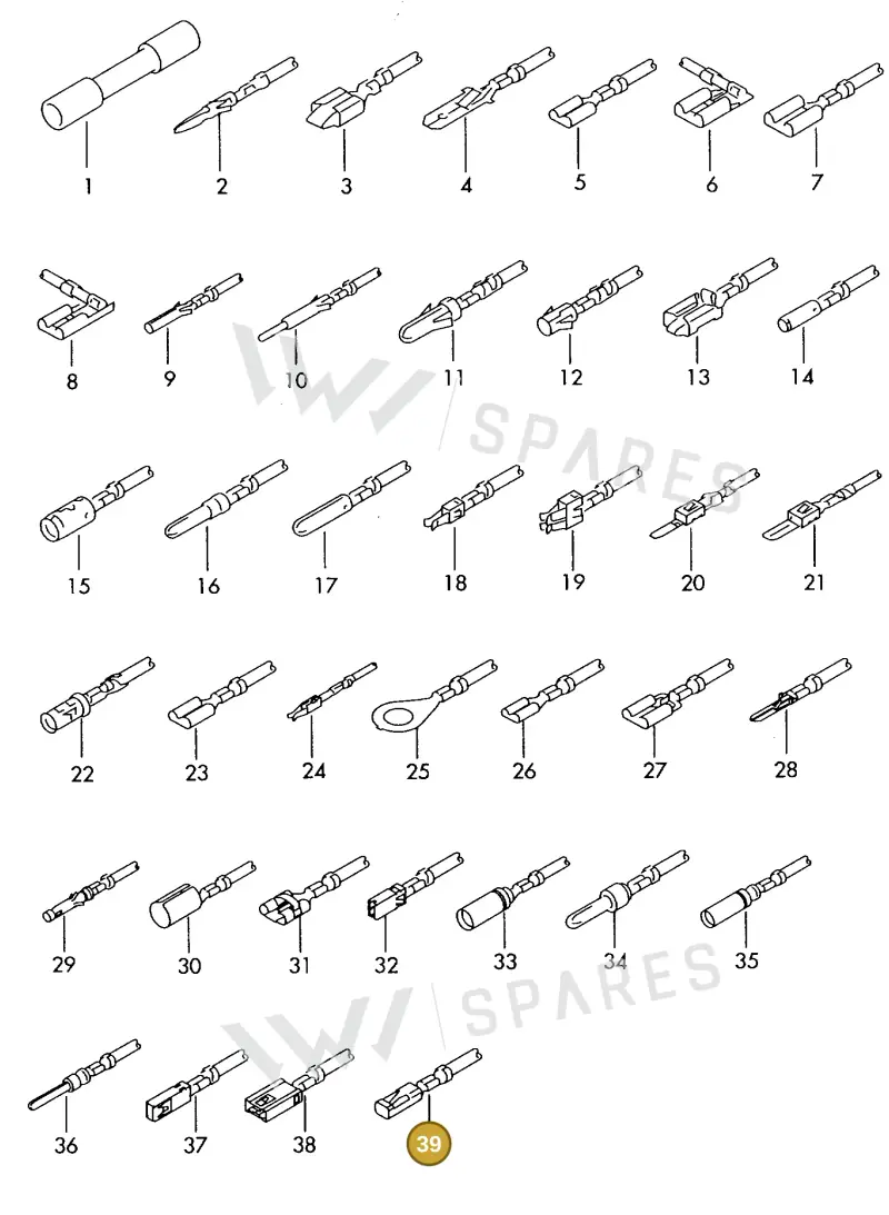 000979246E — SEAT 1J0 platform diagram 198979500, position 39