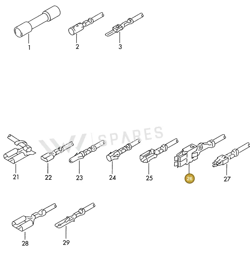 000979406E — SEAT TOLEDO        SEAT MOD.97>99 (1996-1999) diagram 198974830, position 26