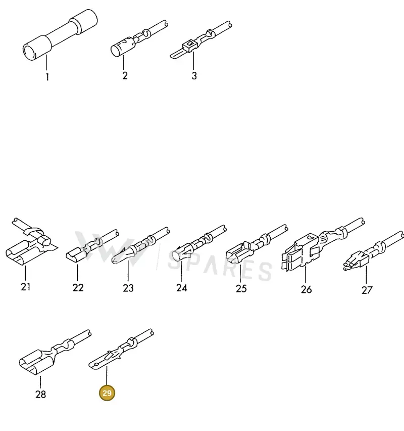 000979409 — SEAT TOLEDO        SEAT MOD.97>99 (1996-1999) diagram 198974830, position 29