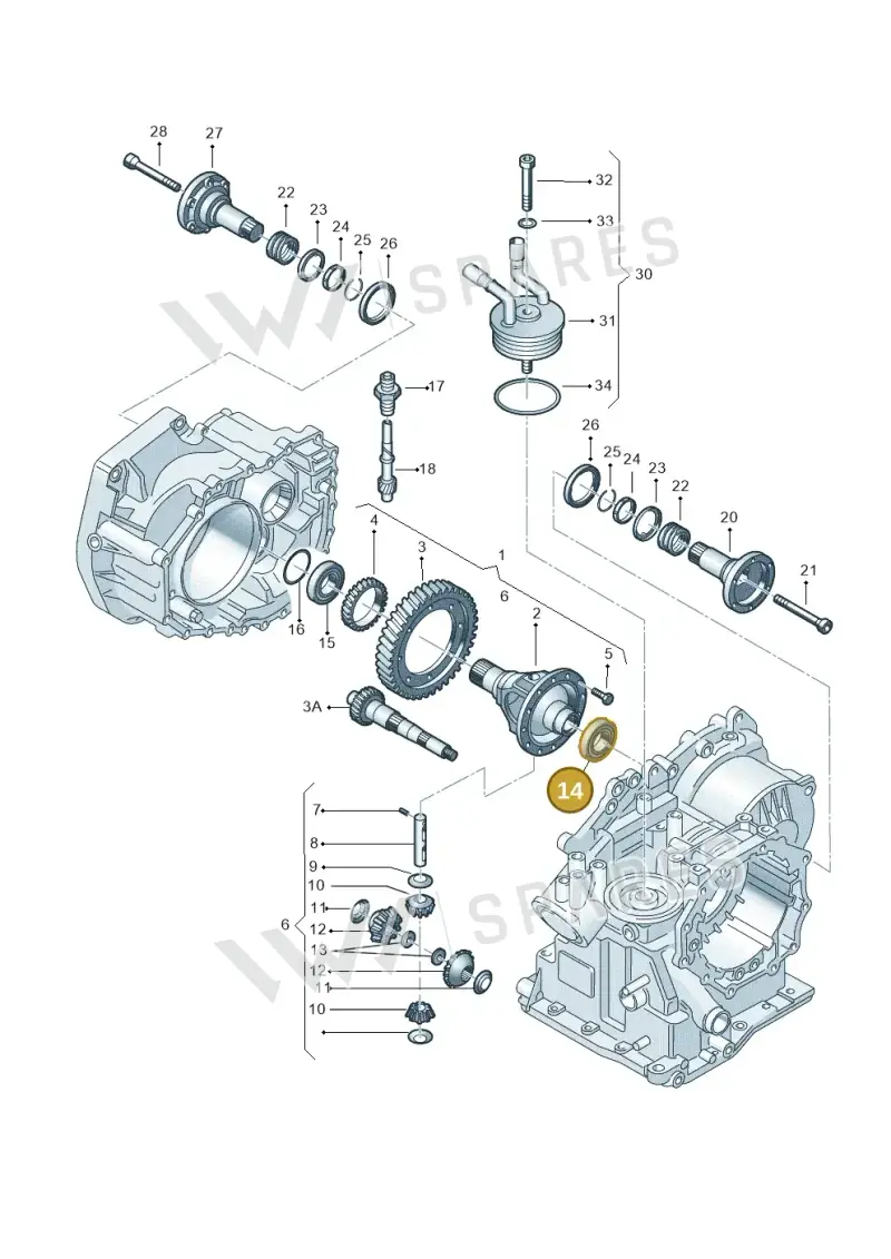 001409321 — SEAT AROSA (2003-2004) diagram 158409500, position 14