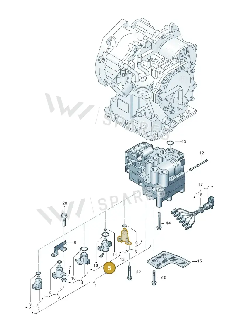 001927331A — SEAT AROSA (1997-2003) diagram 158325500, position 5