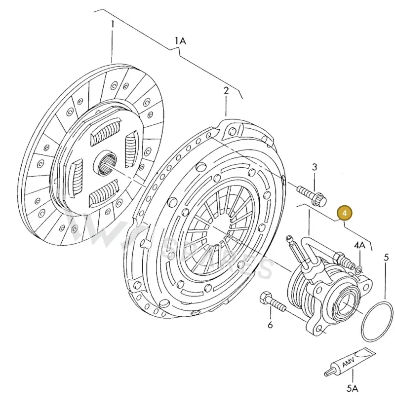 006141165C — SEAT ALHAMBRA (1996-2000) diagram 162141100, position 4