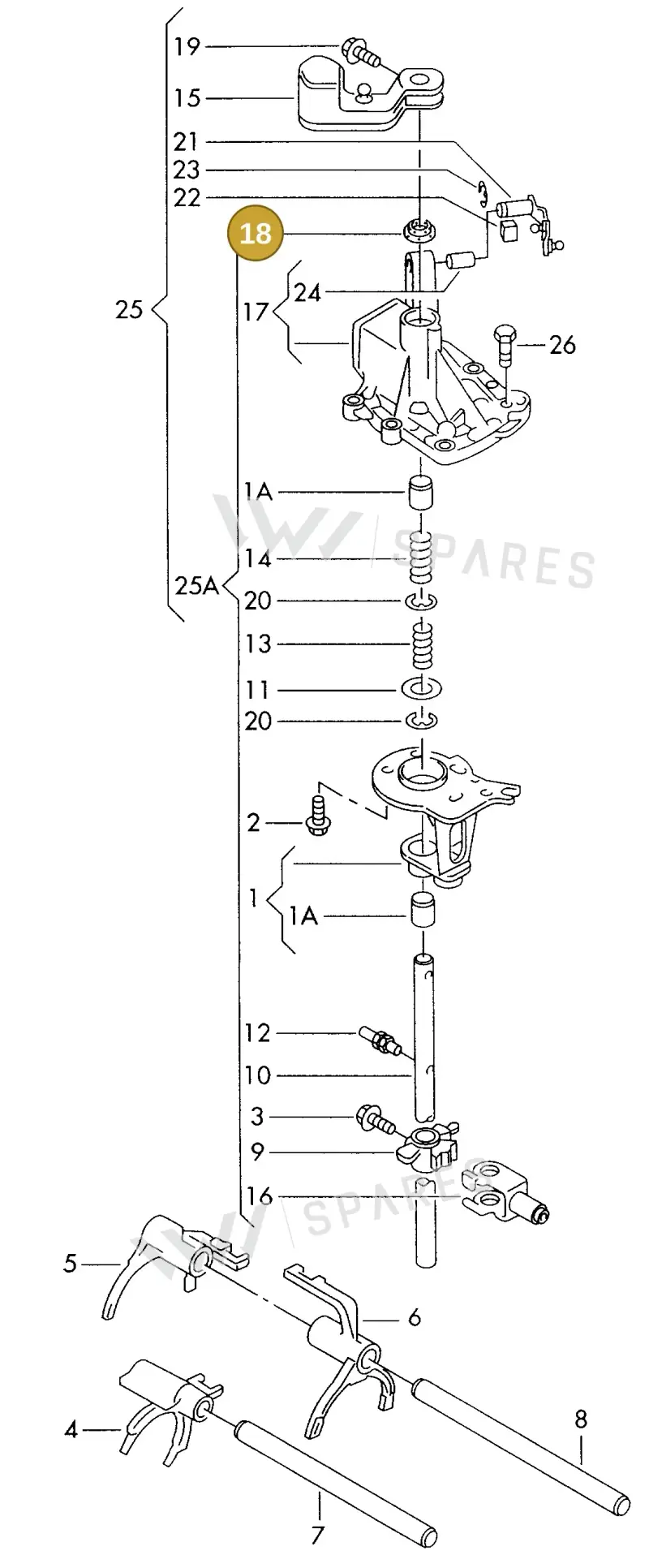 006311109 — SEAT ALHAMBRA (1996-2000) diagram 162311820, position 18