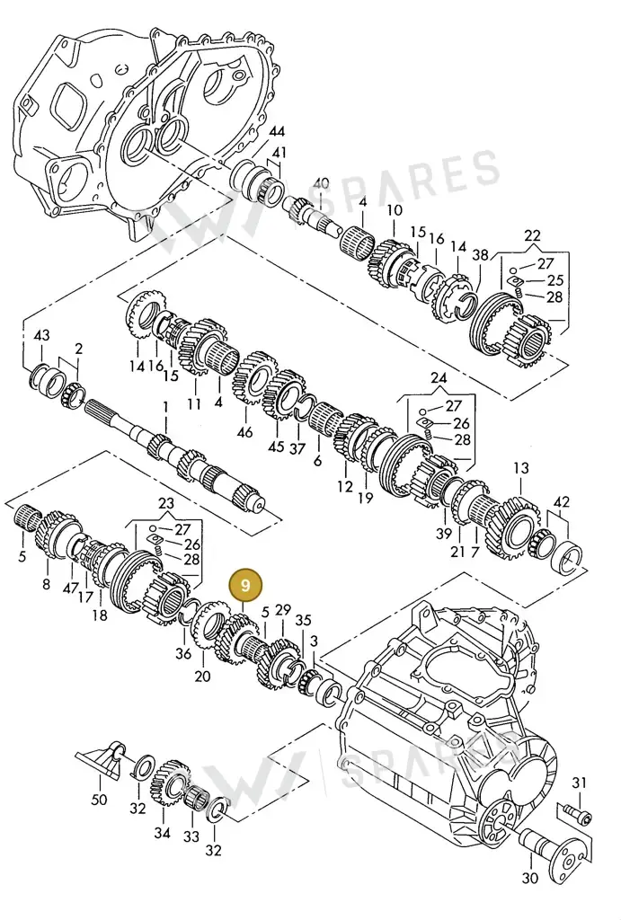 006311145B — SEAT ALHAMBRA (1996-2000) diagram 162311100, position 9
