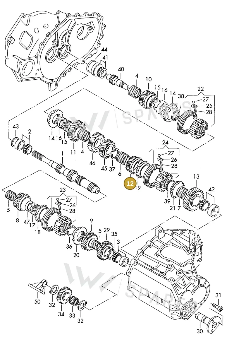 006311158A — SEAT ALHAMBRA (1996-2000) diagram 162311100, position 12