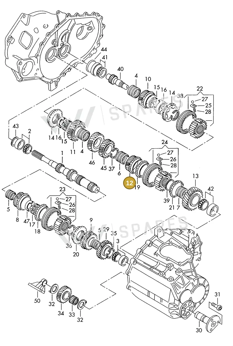 006311158C — SEAT ALHAMBRA (1996-2000) diagram 162311100, position 12