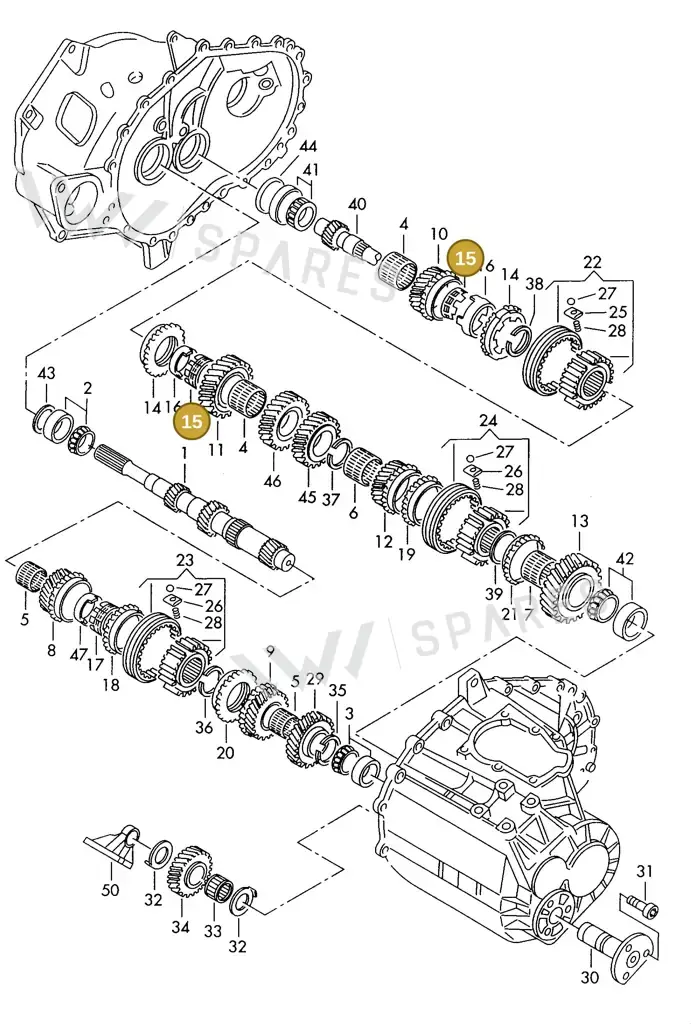 006311277 — SEAT ALHAMBRA (1996-2000) diagram 162311100, position 15