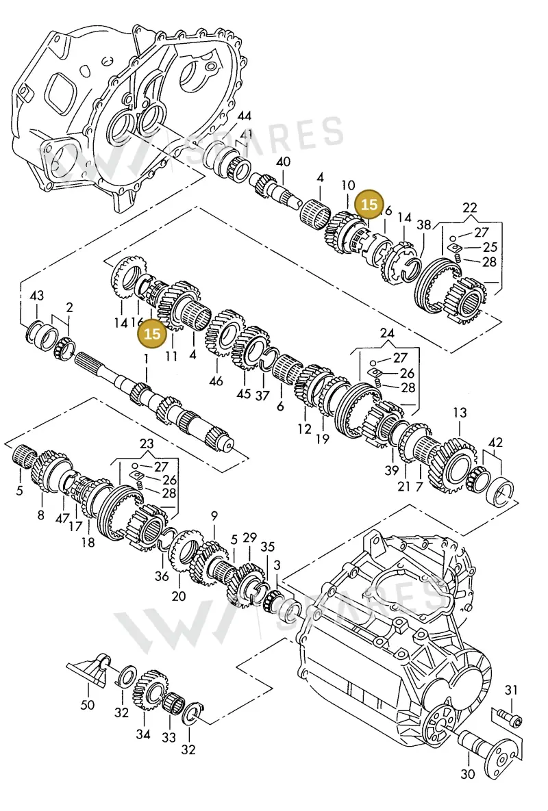 006311277 — SEAT ALHAMBRA (1996-2000) diagram 162311100, position 15