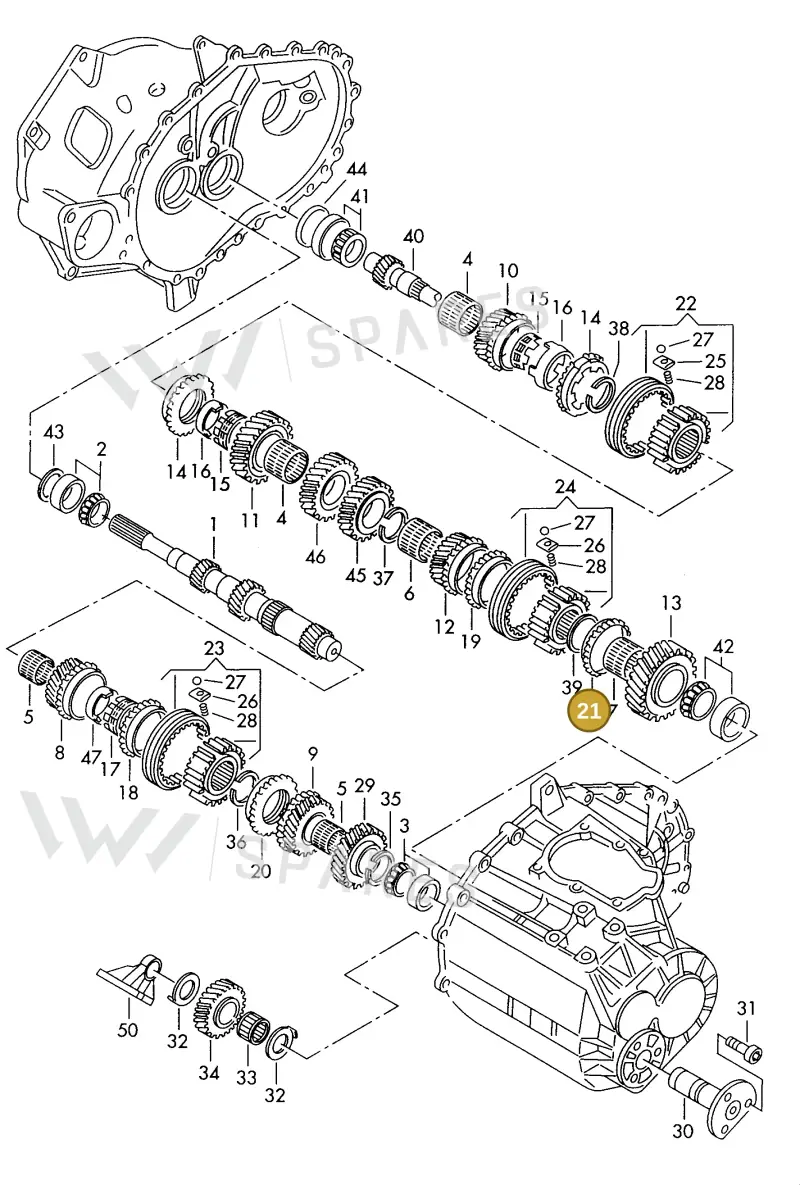 006311295C — SEAT ALHAMBRA (1996-2000) diagram 162311100, position 21