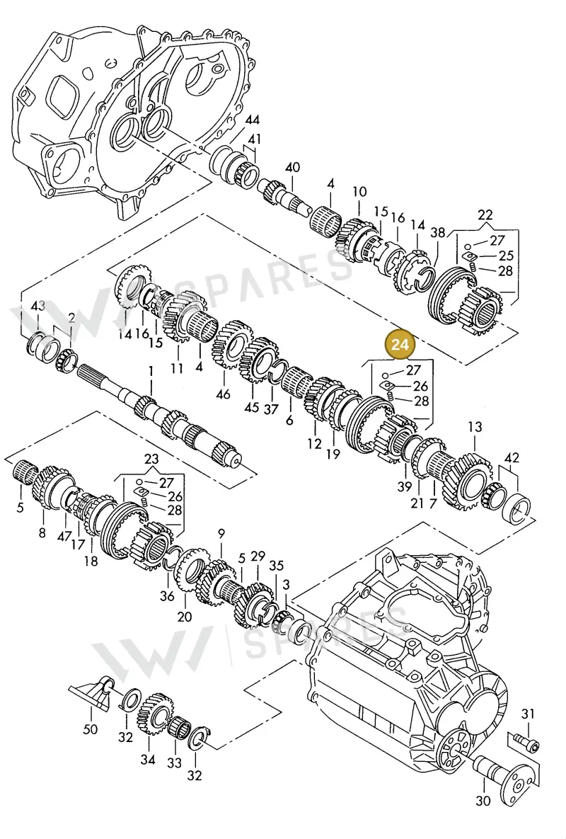006311303A — SEAT ALHAMBRA (1996-2000) diagram 162311100, position 24