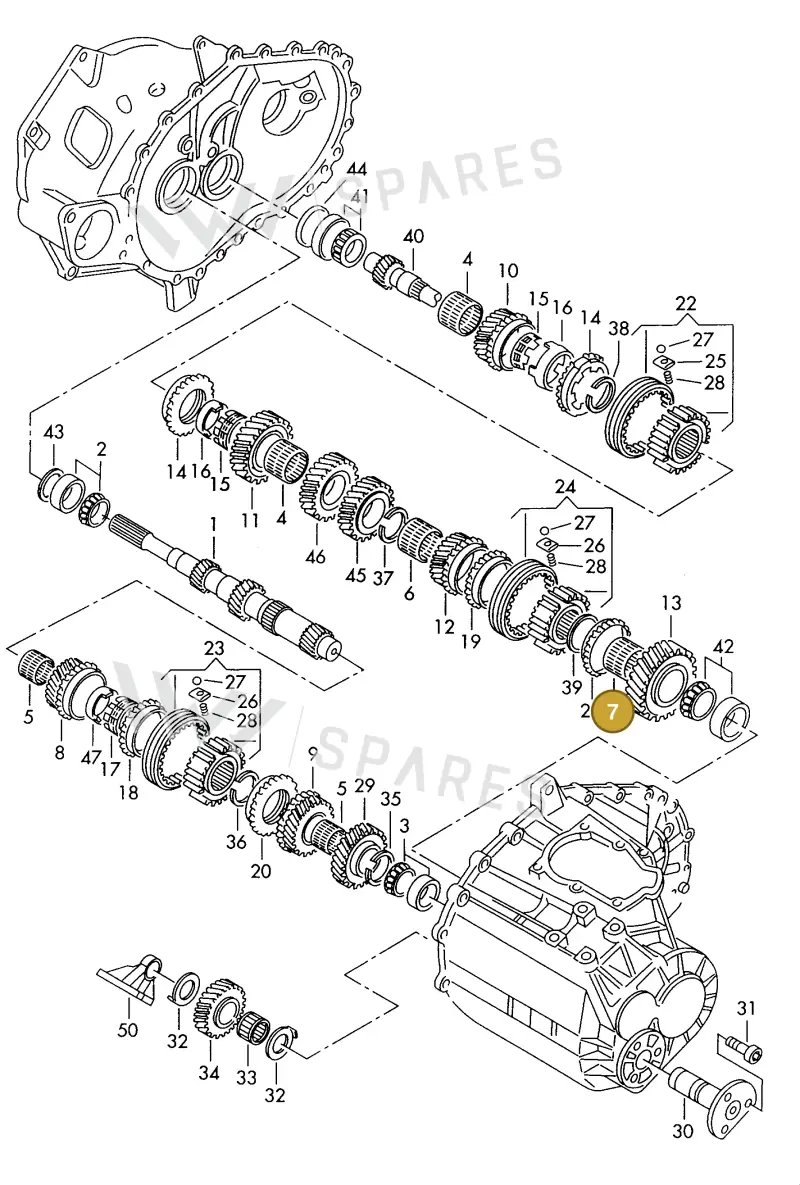 006311325E — SEAT ALHAMBRA (1996-2000) diagram 162311100, position 7