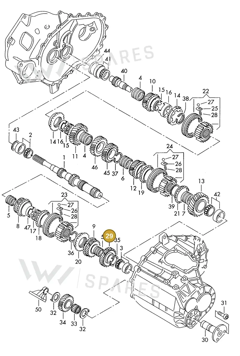 006311361G — SEAT ALHAMBRA (1996-2000) diagram 162311100, position 29