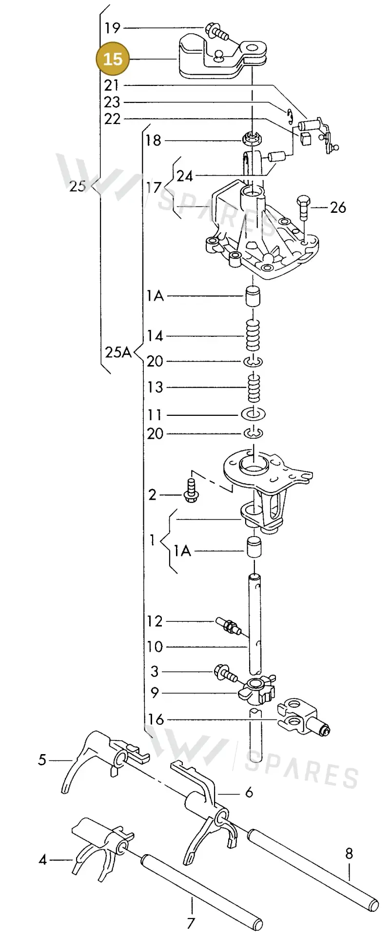006311699D — SEAT ALHAMBRA (1996-2000) diagram 162311820, position 15