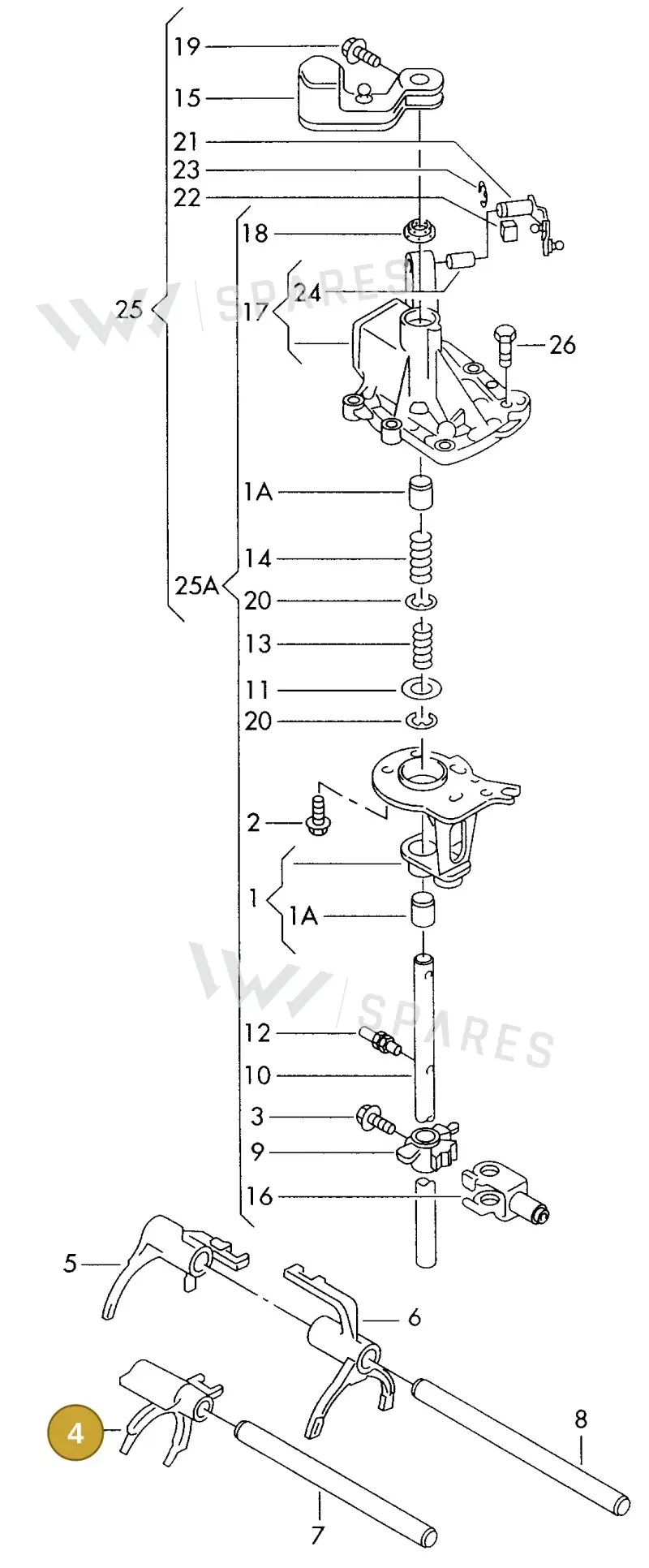 006311798F — SEAT ALHAMBRA (1996-2000) diagram 162311820, position 4