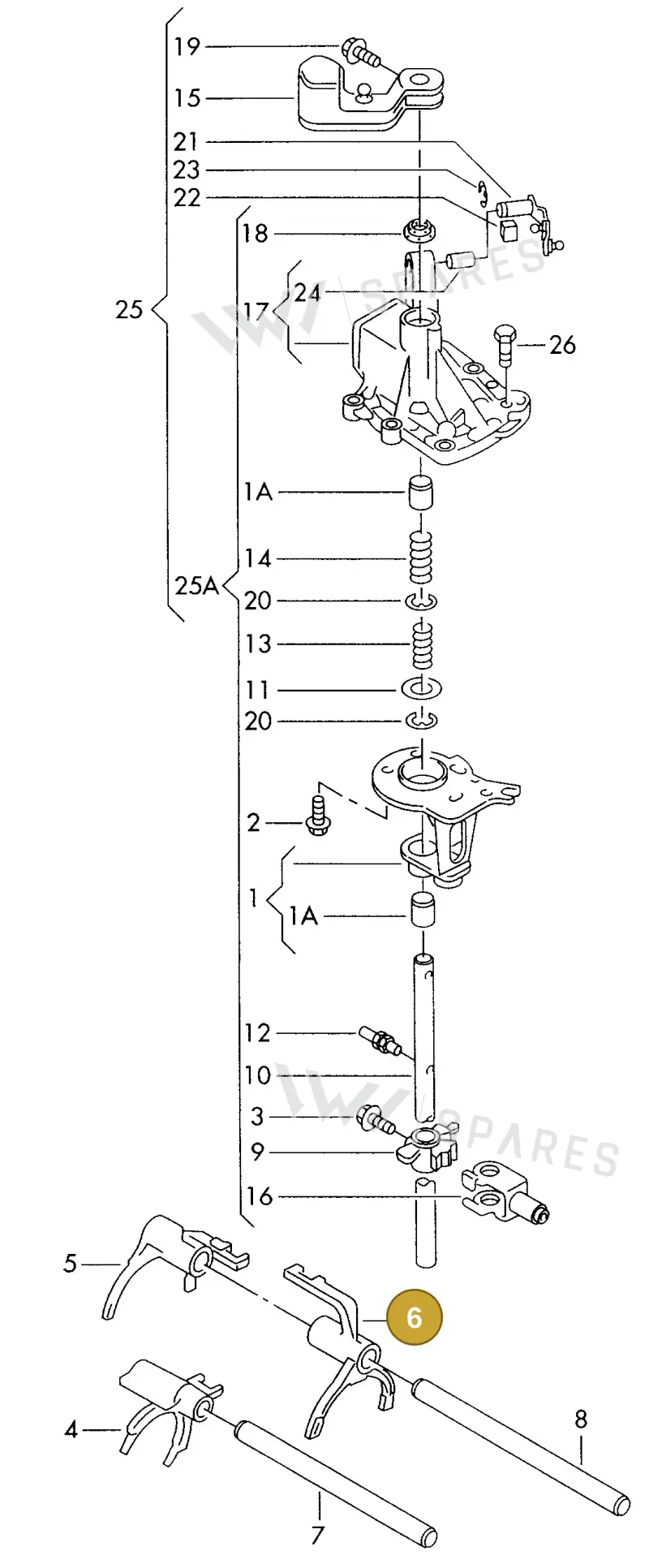 006311798K — SEAT ALHAMBRA (1996-2000) diagram 162311820, position 6