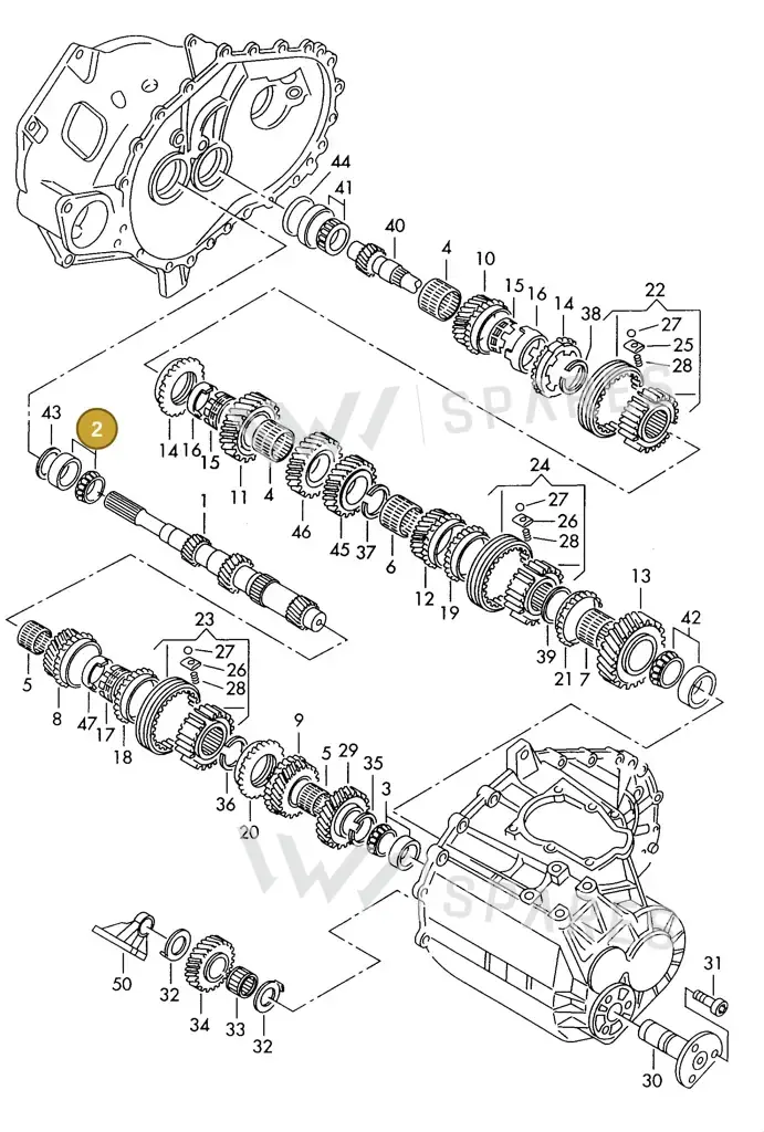 006405625C — SEAT ALHAMBRA (1996-2000) diagram 162311100, position 2