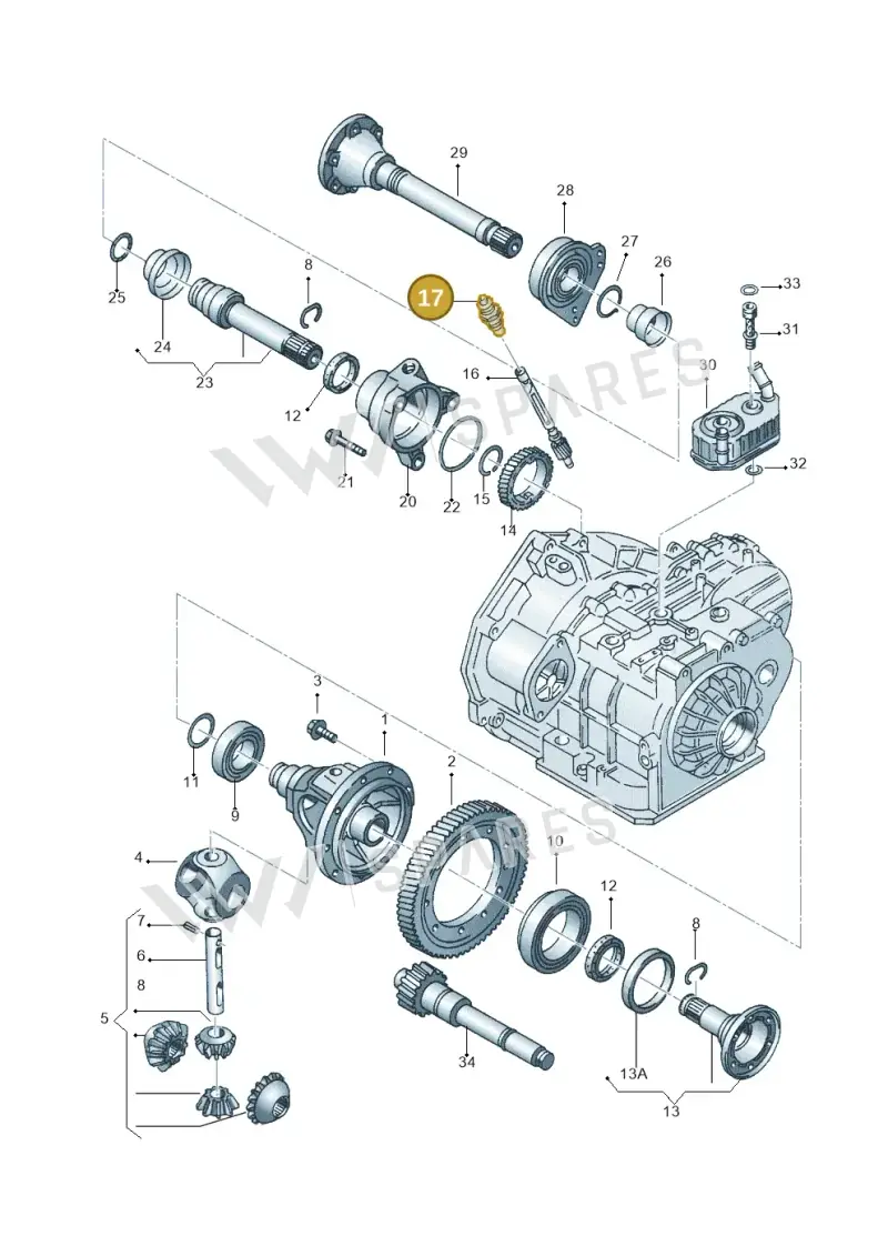 014409193A — SEAT ALHAMBRA/4MOTION (2005-) diagram 162409500, position 17