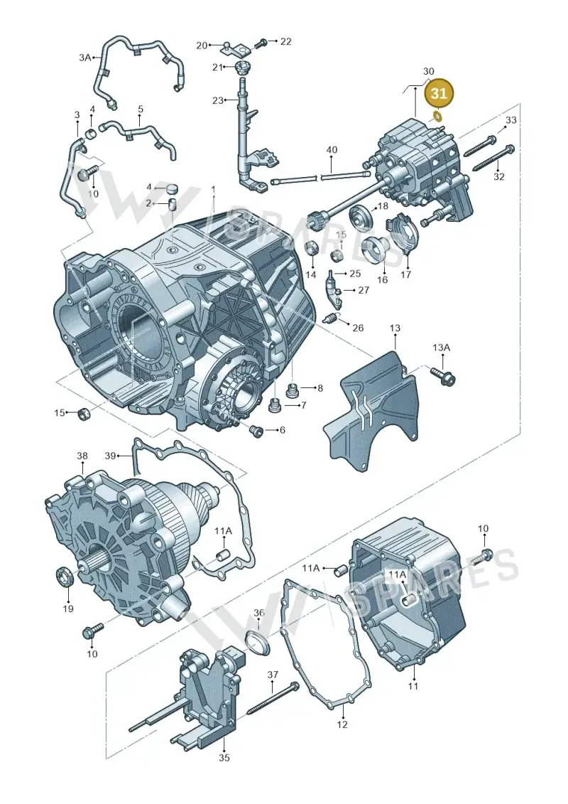 01J325413 — SEAT Exeo ST Reference (2008-2011) diagram 261321600, position 31
