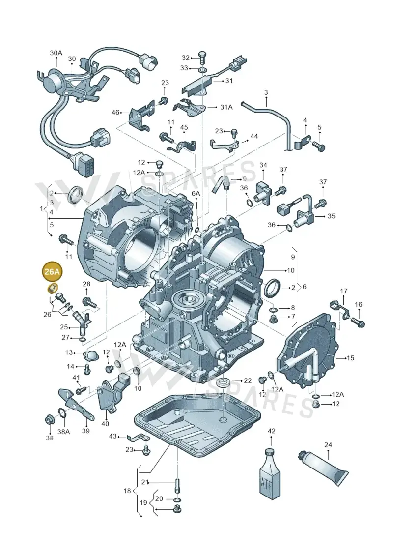 01M321435B — SEAT IBIZA                  06> (2005-) diagram 158321500, position 26A