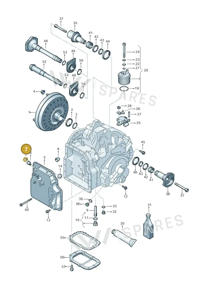 01M321435B — SEAT Alhambra (2006-2010) diagram 406321650, position 7