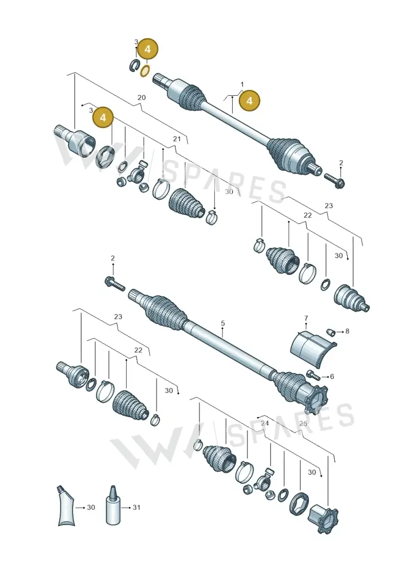 01M323255 — SEAT Formentor TSI CUPRA (2020-) diagram 827407390, position 4